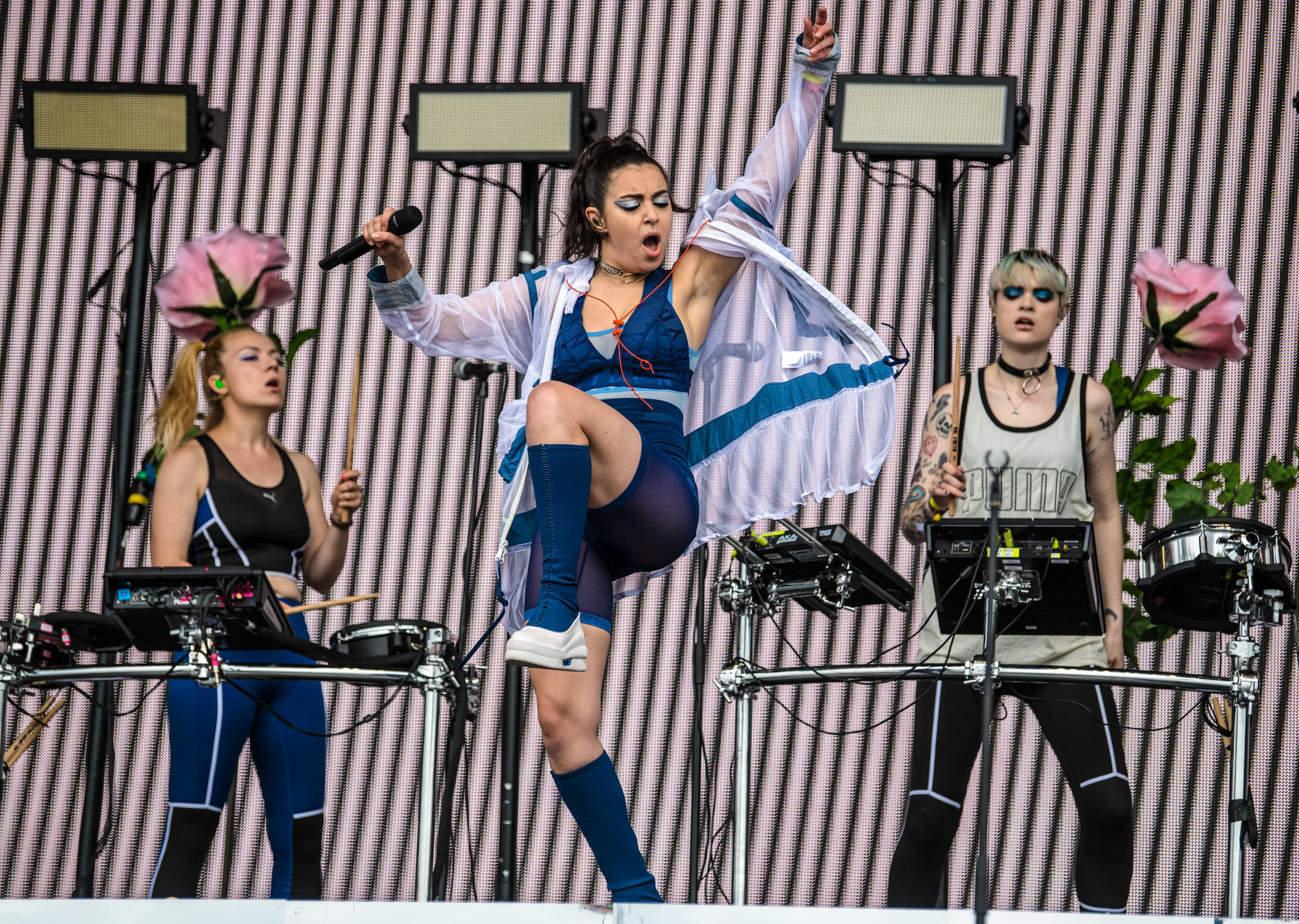  Charli XCX performing on the Other Stage 